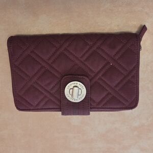 Vera Bradley Burgundy Wallet